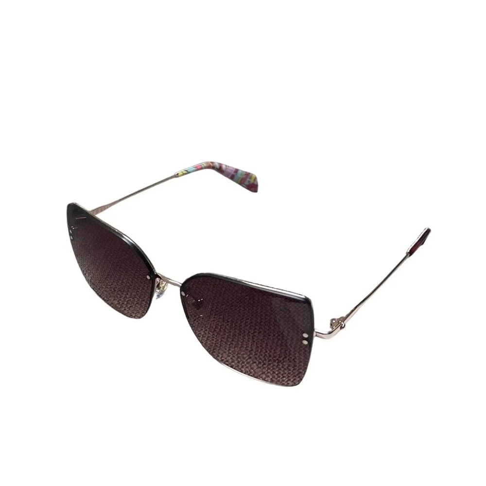 Kate Spade‎ Sunglasses One Size Brown Gold Rimless Butterfly Hello Sunshine New
